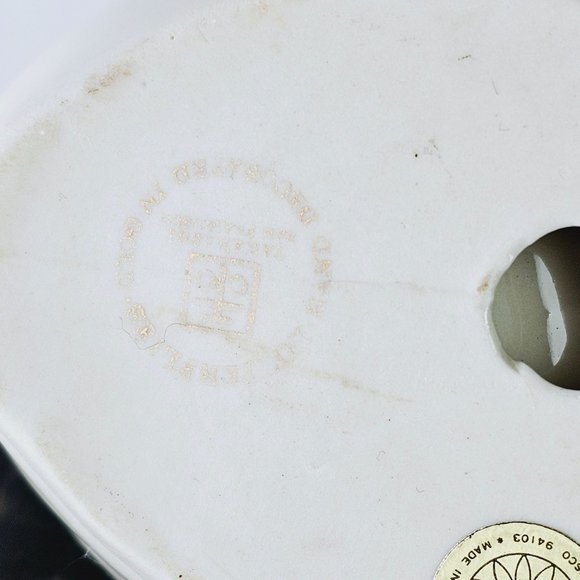 Vintage Takahashi San Francisco Bird Tape Dispenser Figurine w/ Gold Butterflies - Picture 9 of 11